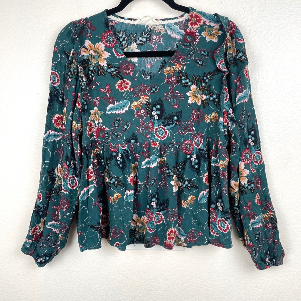 Y2K 90s Womens Top Sz S Babydoll Fairy Grunge Whimsigoth Cottage Peasant Boho